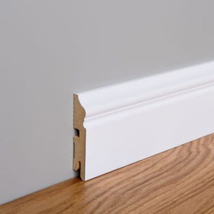 Listwa przypodłogowa LB3 8cm biały półmat